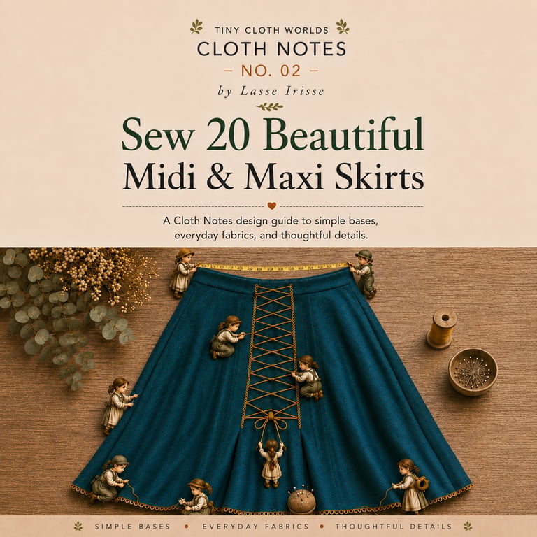 Sewing Book - 20 Beautiful Midi & Maxi Skirt Designs - Cloth Notes no. 02