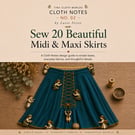 Sewing Book - 20 Beautiful Midi & Maxi Skirt Designs - Cloth Notes no. 02