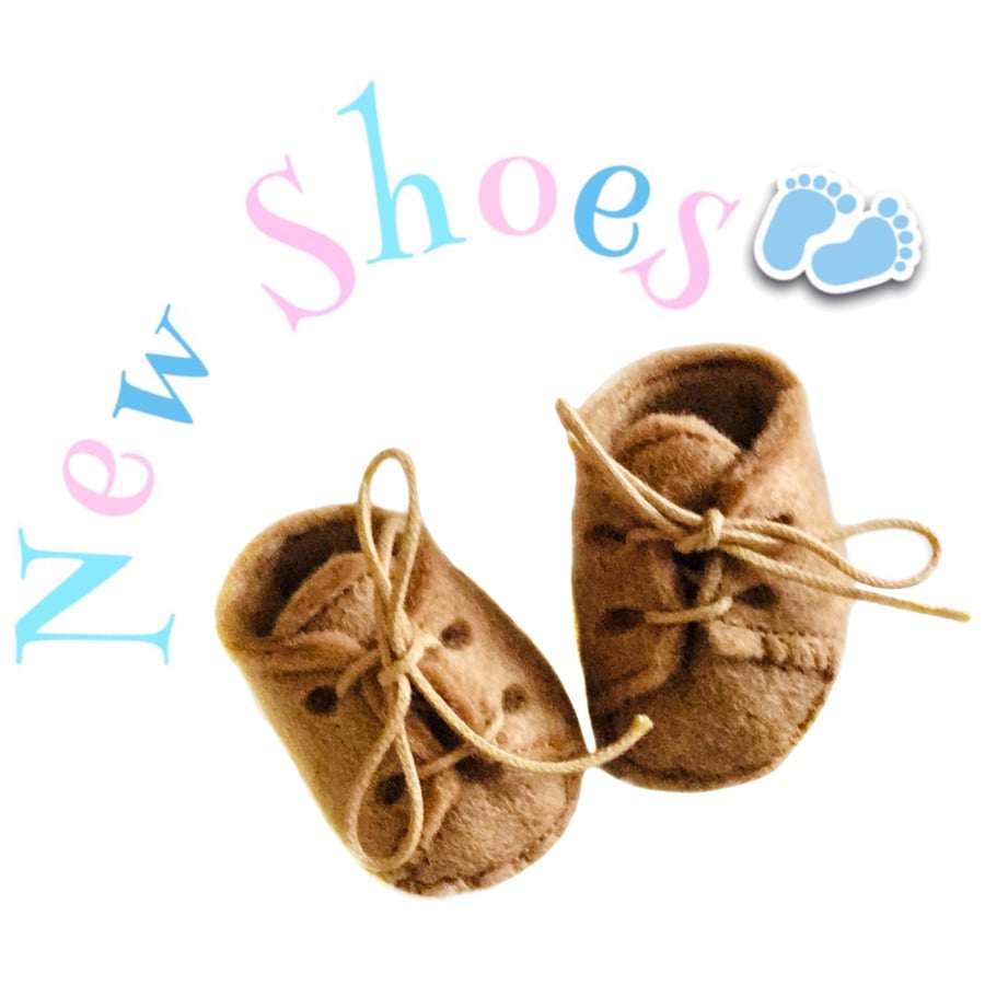 Reserved for Lesley - Light Brown Lace up Shoes