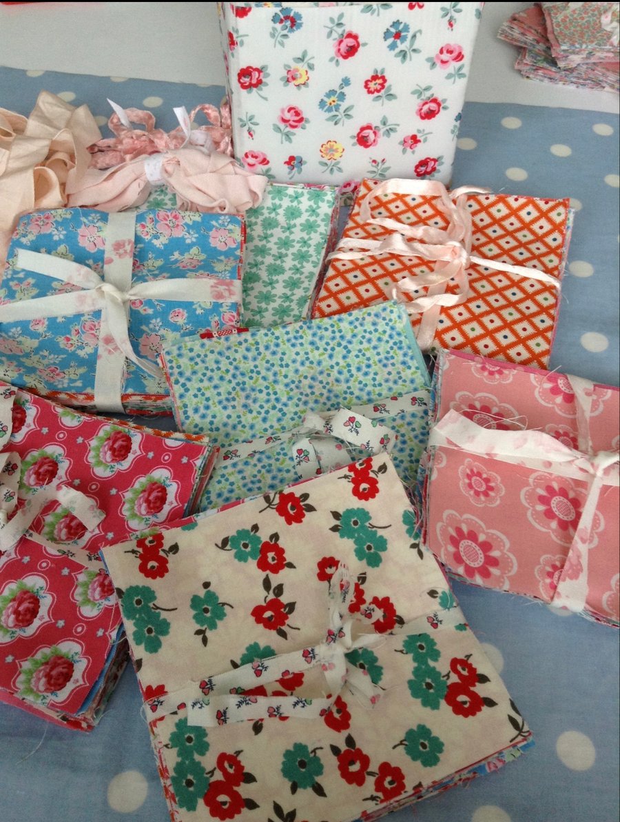 30 x 5” cotton fabric squares 