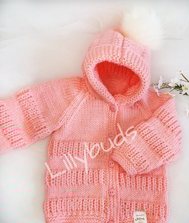 Izzy knitting pattern for child's jacket 