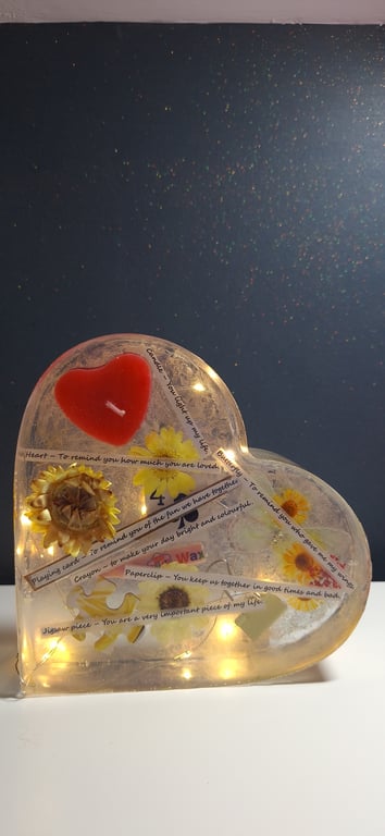 Mam Mum Gran Grandma Nana Mothers Day Survival Kit Resin Heart Keepsake Ornament