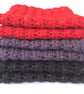 Red Hand Knit Lace Cowl - Image 2