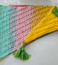 Multicoloured pastel triangle scarf - Image 4