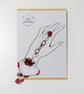 Red Spider Hand Chain – Beaded Ring and Bracelet - Image 4