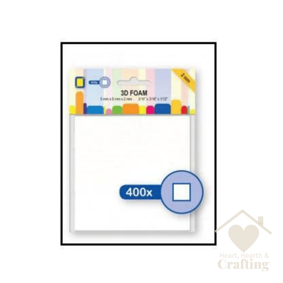 Sticky Foam Square Pads 2mm