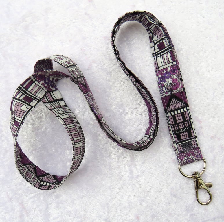 Liberty Tana Lawn lanyard, with swivel lobster clip, London