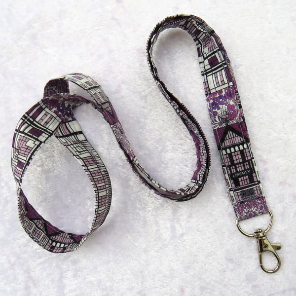 Liberty Tana Lawn lanyard, with swivel lobster clip, London