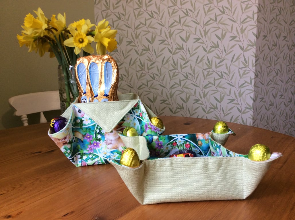 Set of 2 fabric baskets or storage box’s 