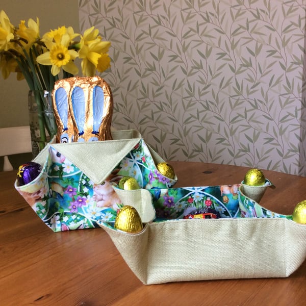 Set of 2 fabric baskets or storage box’s 