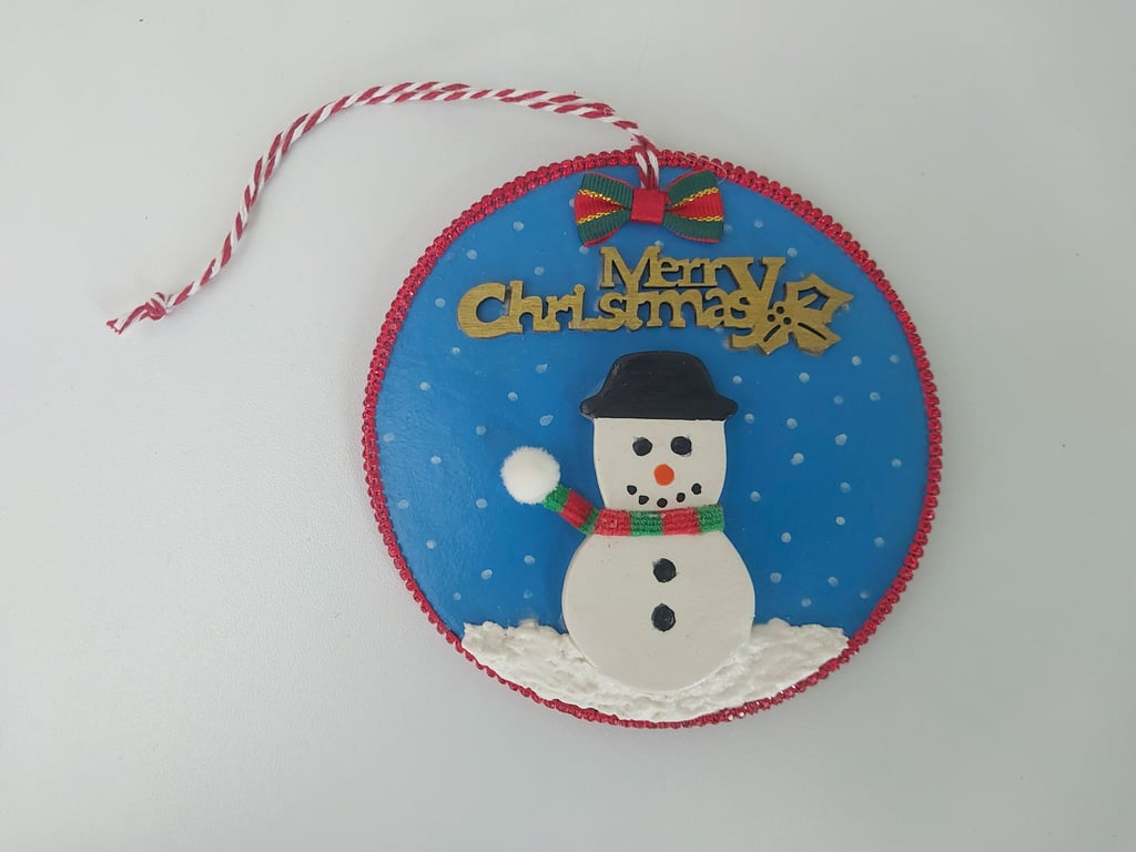 Merry Christmas Snowman Hanging Home Decor Tree Decoration 