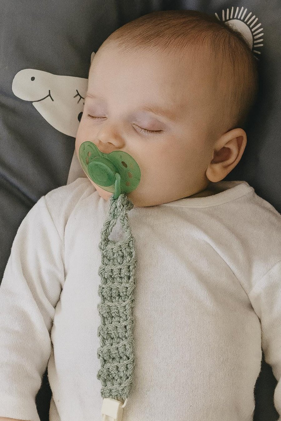 Handmade Sage Green Dummy Clip set of 2. 20cm