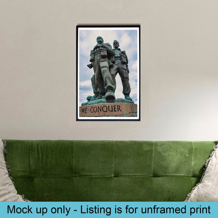 Commando memorial print