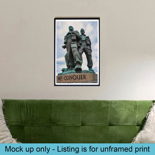 Commando memorial print