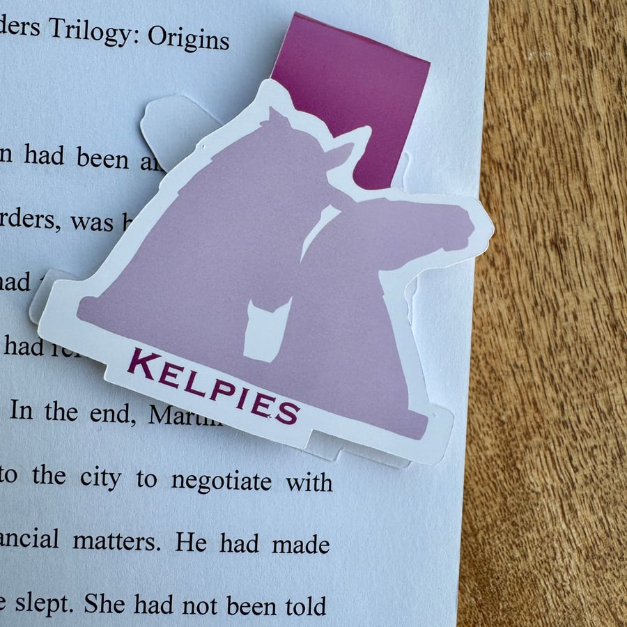 Magnetic Bookmarks Pink Kelpies