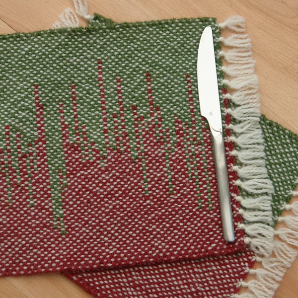 Private Listing - Six Hand Woven Placemats