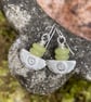  silver and lemon jasper earrings Ulu tribal blade - Image 3