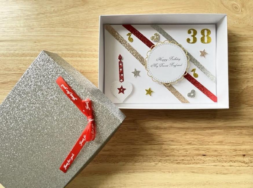 Luxury Handmade 3D Birthday Card for men, husband, boyfriend, son C2000