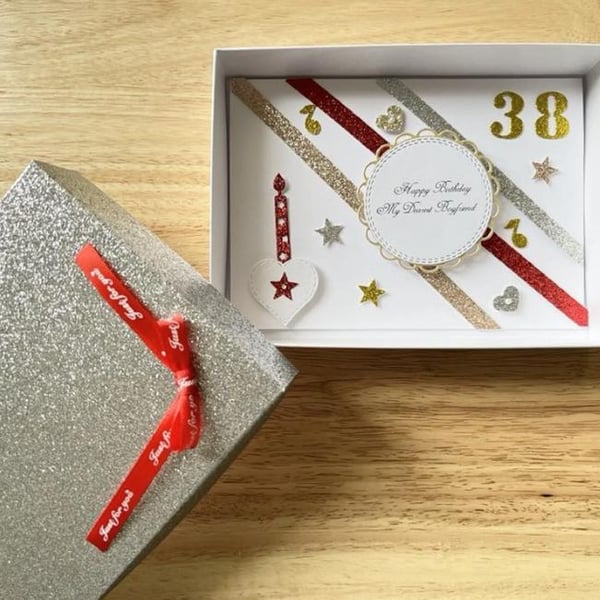 Luxury Handmade 3D Birthday Card for men, husband, boyfriend, son C2000