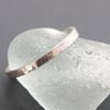 Bright Hammered Silver Ring