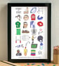 Rugby Alphabet Art Print - Image 2