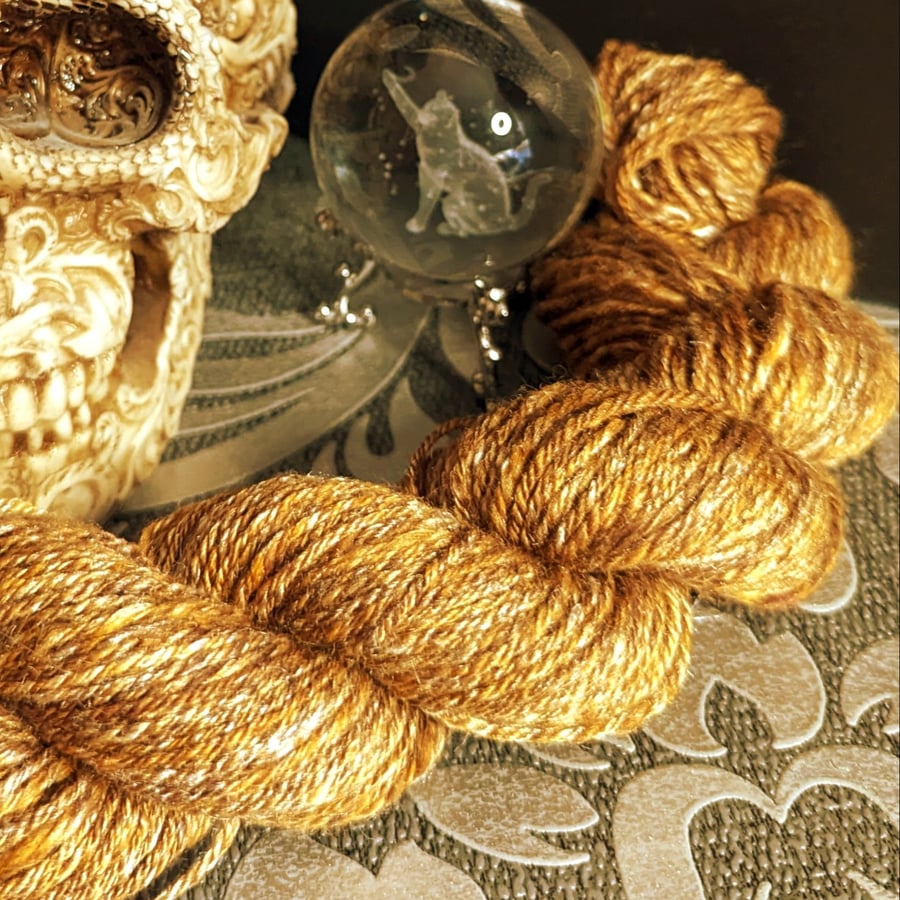 Lynx hand spun yarn – Merino and silk