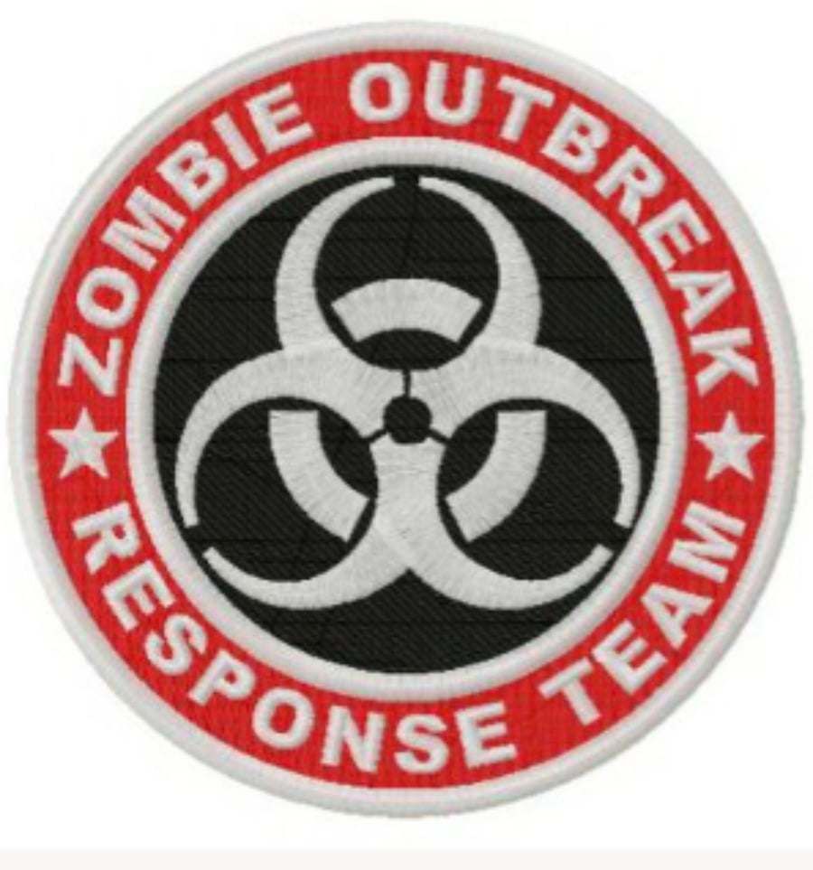 Zombie Outbreak Response Team Embroidered Patch for jackets, bags & more.