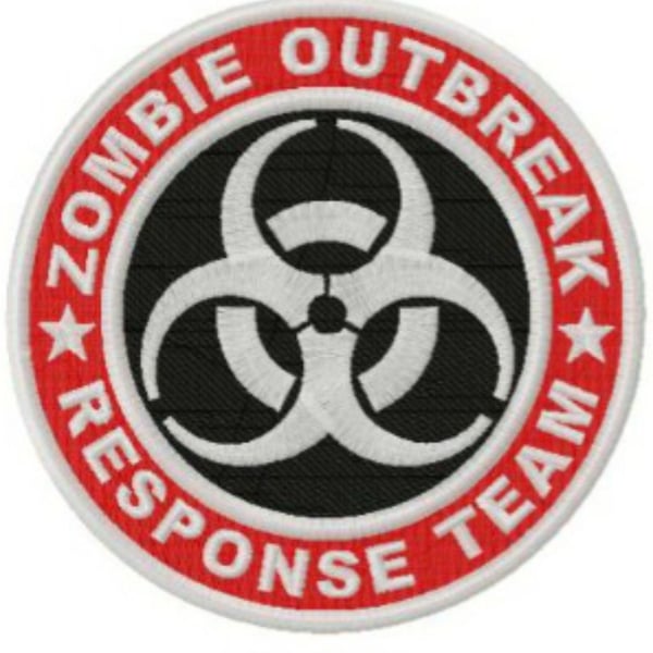 Zombie Outbreak Response Team Embroidered Patch for jackets, bags & more.