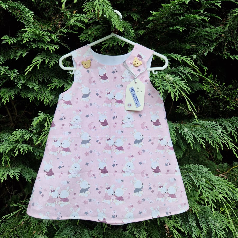 Age: 1-2yr Pink Bunny Dress