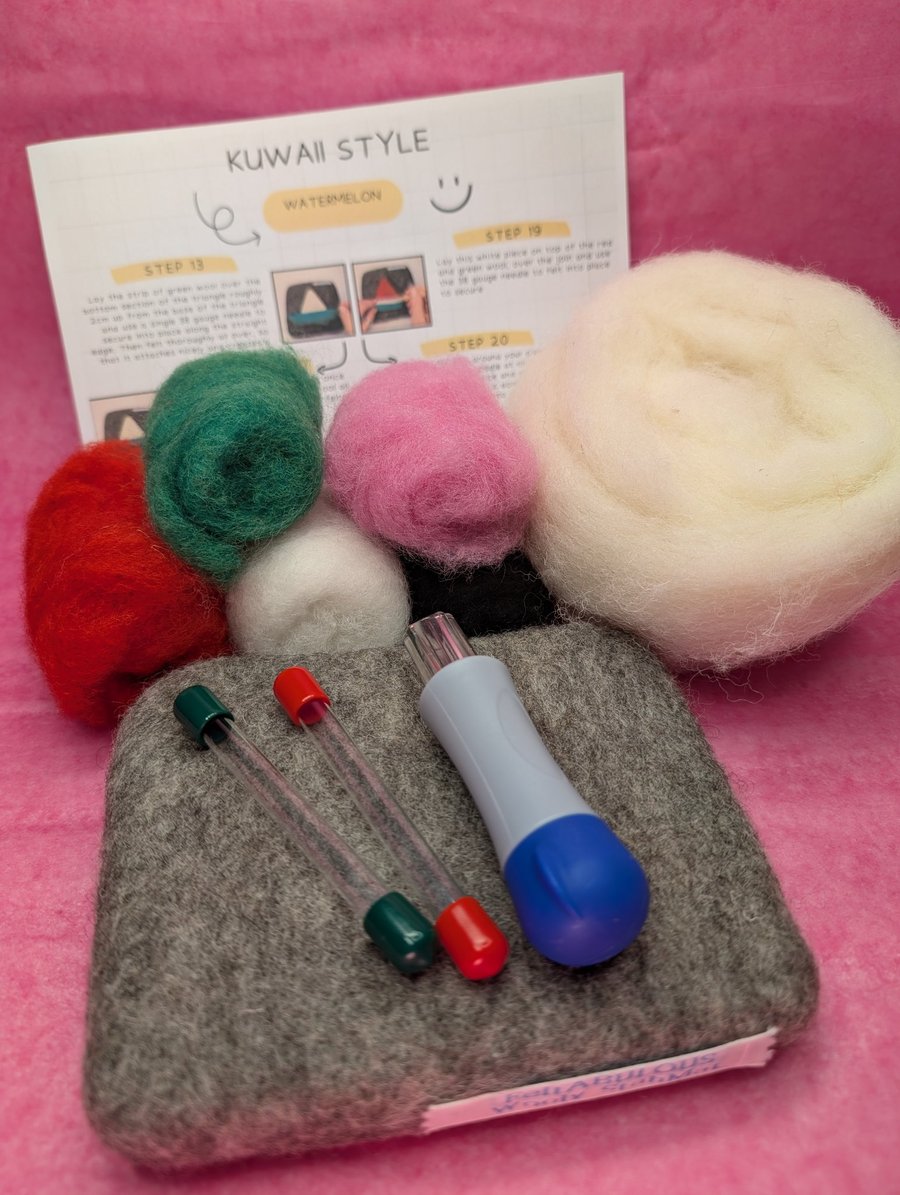 Kuwaii Style Needle Felt Watermelon Kit