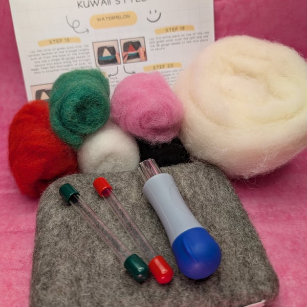 Kuwaii Style Needle Felt Watermelon Kit