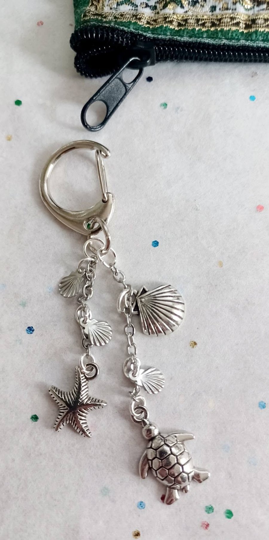 Handmade Turtle Beach Bag Charm