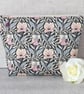 Large zipped pouch, project bag, cosmetic bag, floral, Liberty