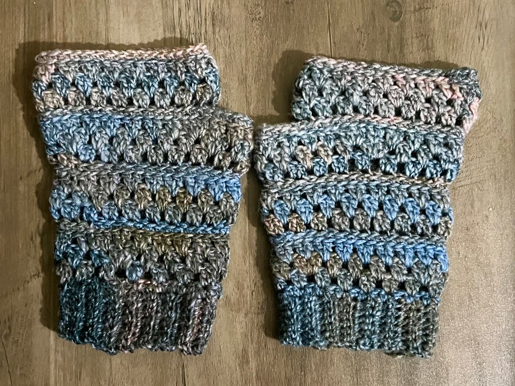 Handmade Crochet Fingerless Gloves