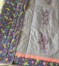 Child’s Quilt and Cushion. Baby’s Play Mat. Toddlers Size Bed Cover. Travel Cot - Image 5