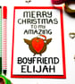 Personalised Christmas Card For Boyfriend Merry Christmas To Amazing Boyfriend  - Image 8