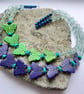 Perfectly Imperfect Howlite Butterfly and Fluorite Statement Necklace - Image 9