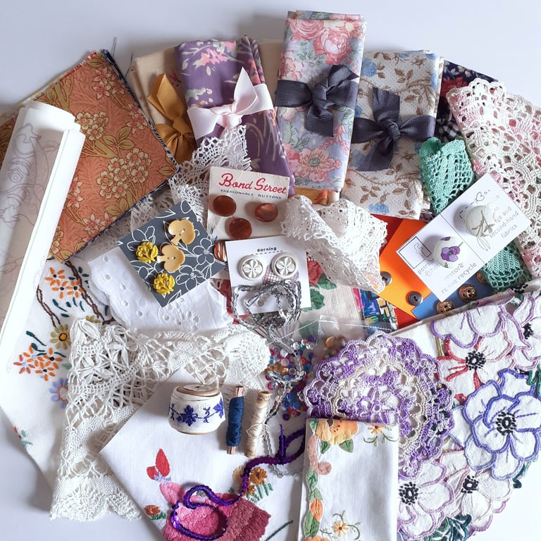 Slow stitching curated haberdashery and fabrics for sewing ideas and inspiration