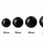 Black Round Opaque Acrylic Ball Beads, 6mm - 30mm, for Jewellery Making - Image 3
