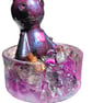 Fluorite Hexling: Voodoo Doll on a Quartz-Kissed Crystal Cluster