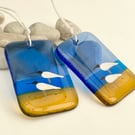 Seabird Suncatcher - fused glass coastal decoration