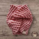 Hand-knitted Chunky Pink Twist Dog Snood – Luxury Cosy Neck Warmer