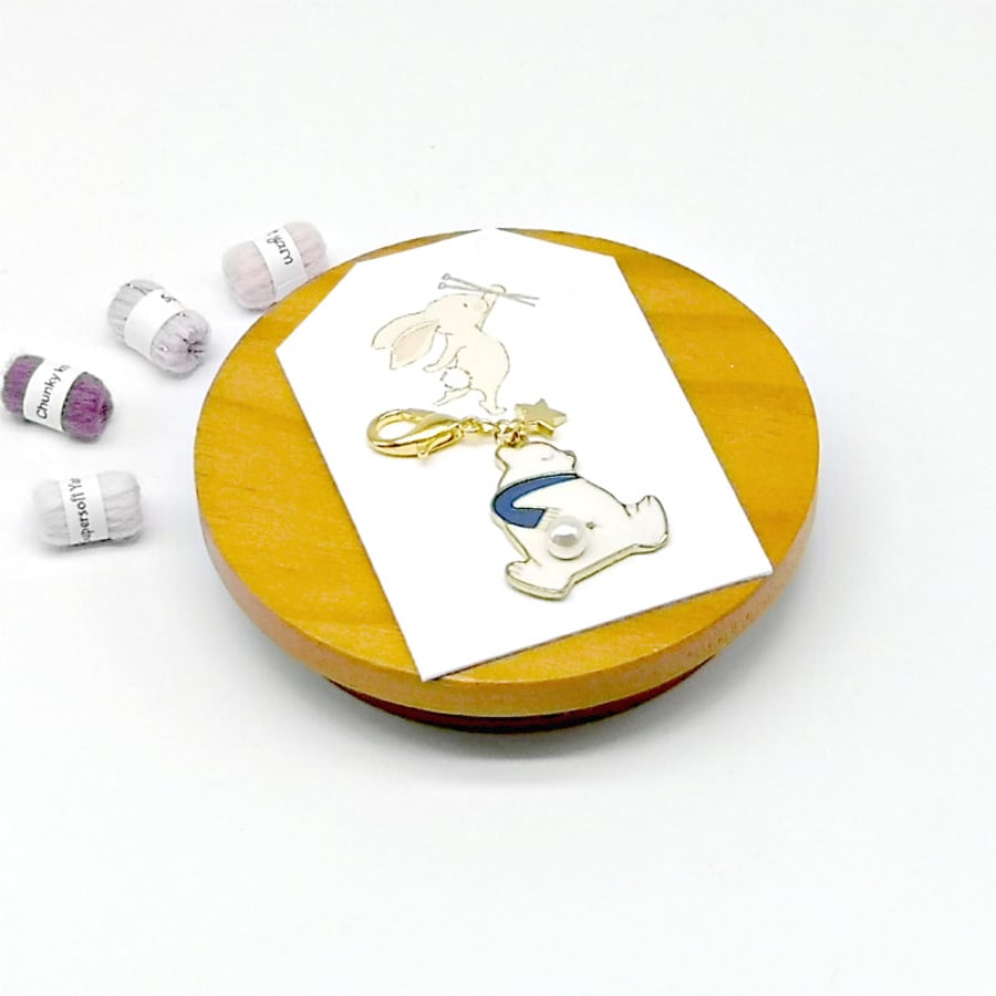 Polar Bear Stitch Marker 