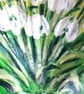 Snowdrops handpainted king scallop shell trinket dish - Image 3