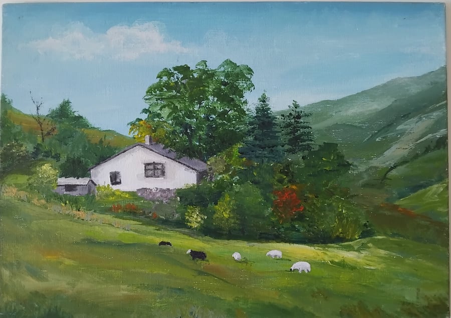 Lake District cottage - painting