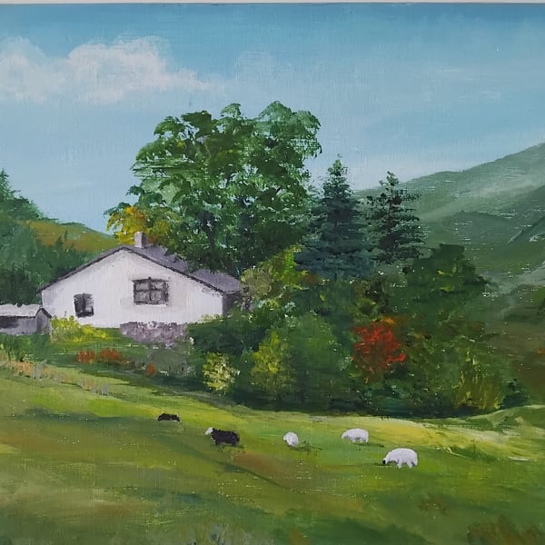 Lake District cottage - painting