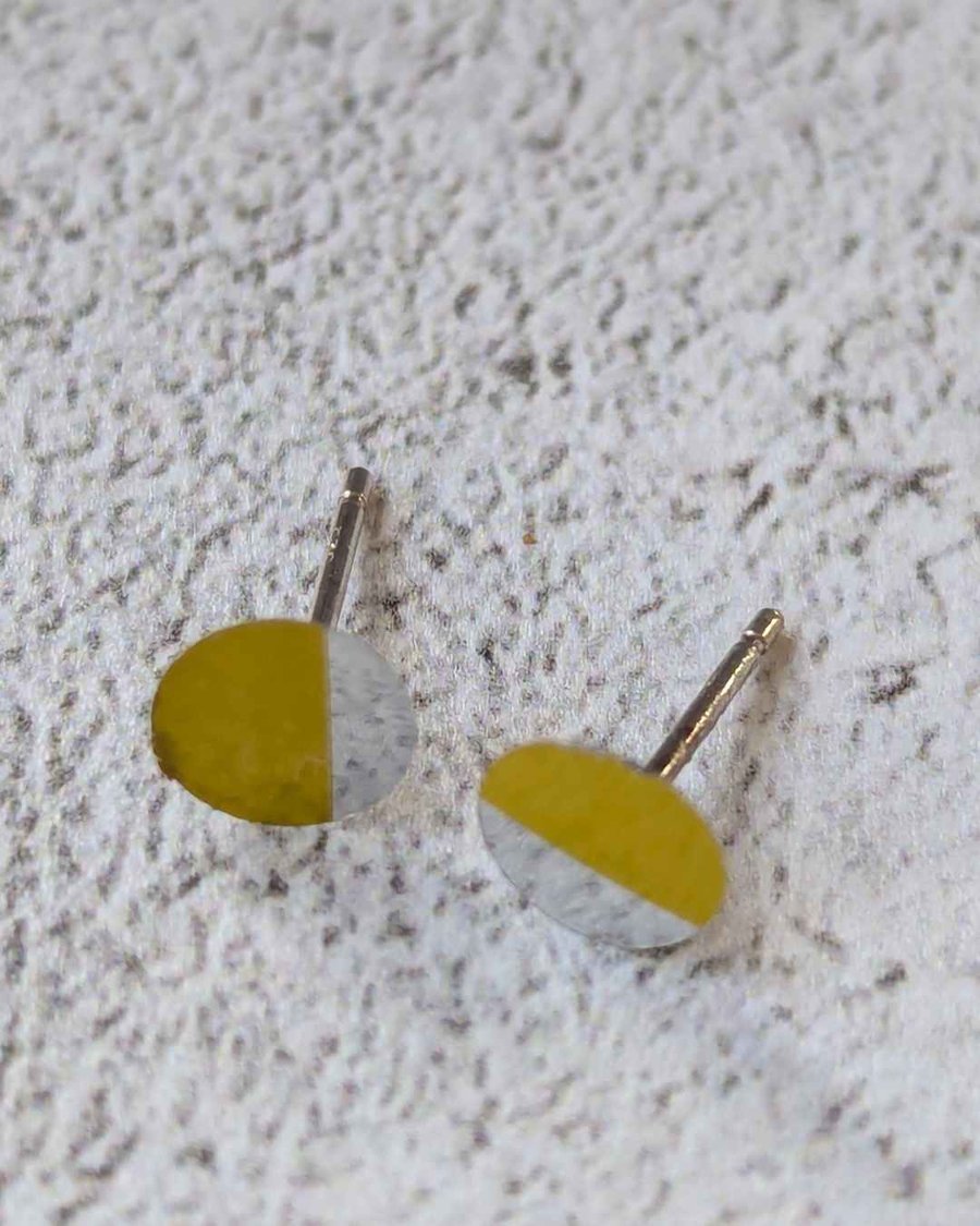 Upcycled Beer Can Stud Earrings