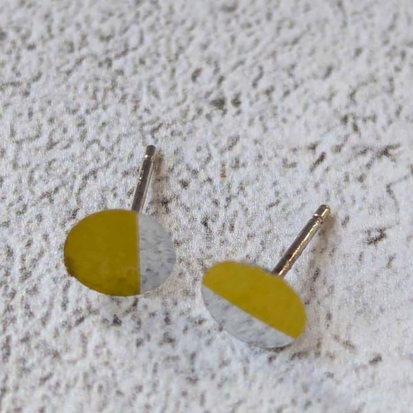 Upcycled Beer Can Stud Earrings
