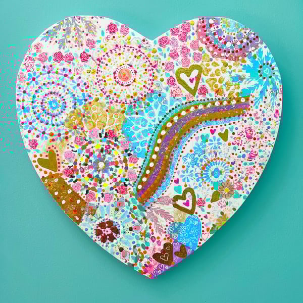 Heart Shaped Canvas - Original Art