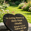 Memorial Grave Stone Heart Memorial Plaque Grave stone Heart grave Decoration 